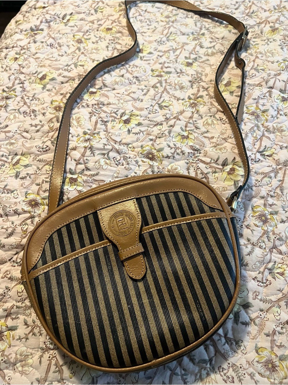 Fendi Pequin Vintage Crossbody